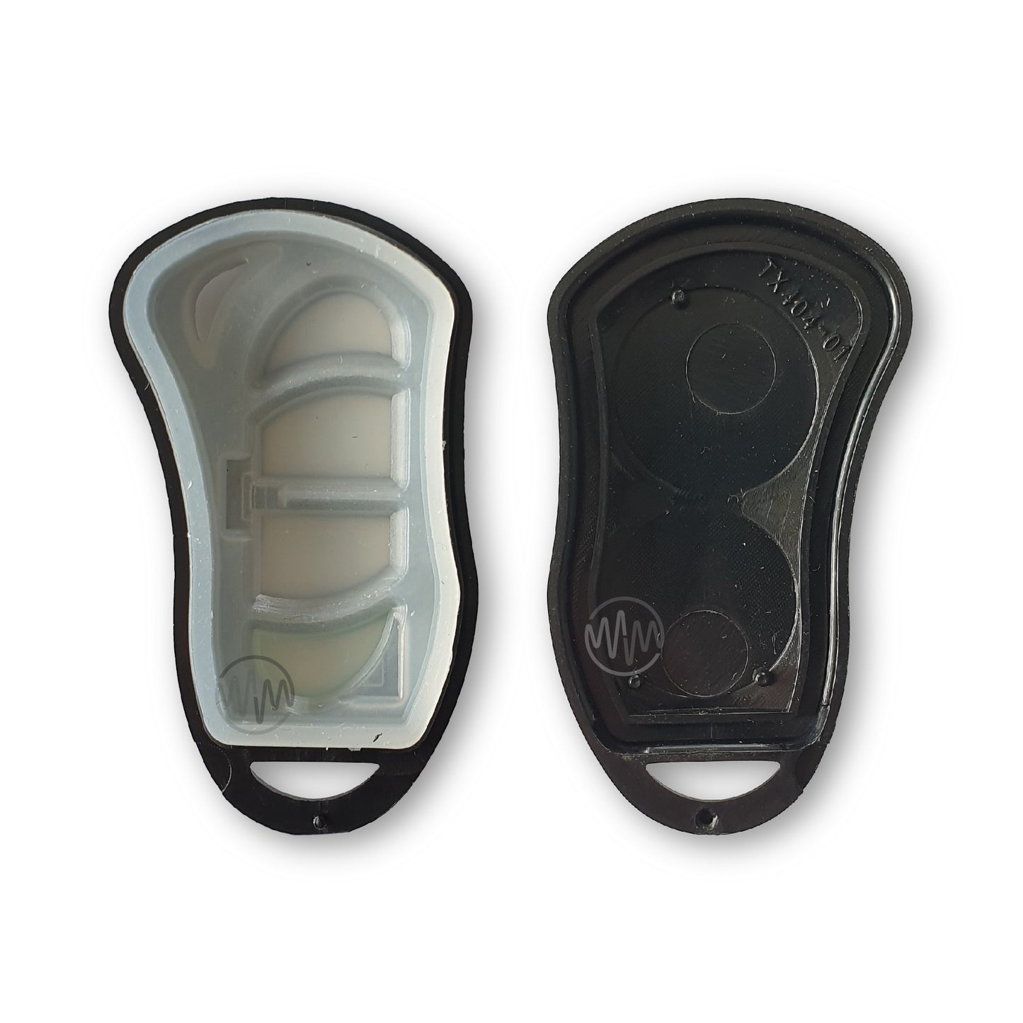 Black replacement remote casing for AVS TX4-04 AS series car alarm remote