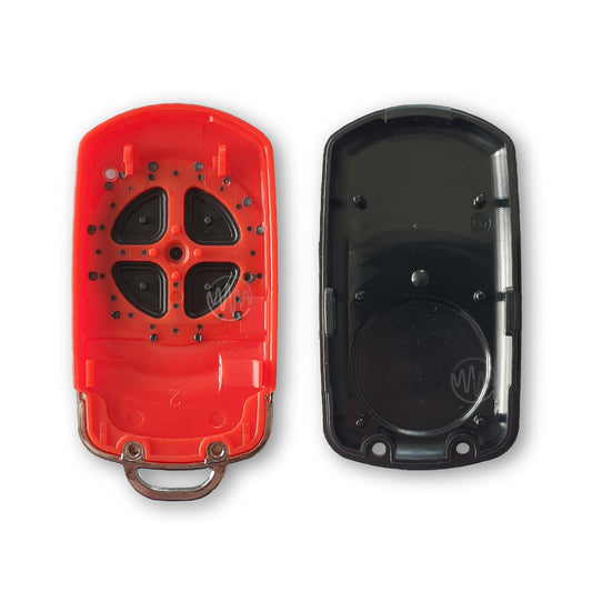 Red replacement remote casing for B&D TB7 garage door remote