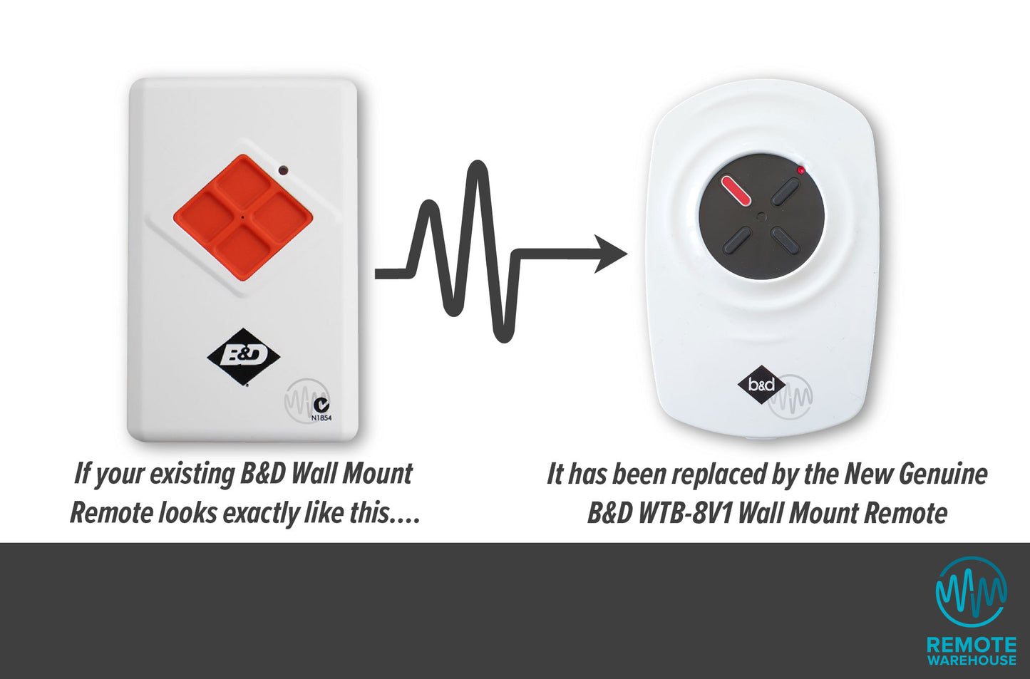 B&D WTB-5 Wireless Wall Button