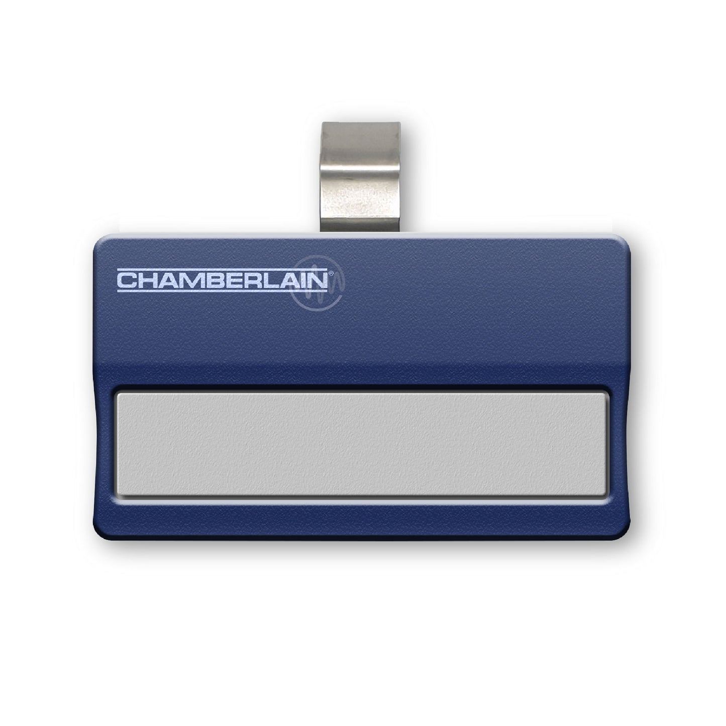 Chamberlain blue with 1 white long button sun visor style garage remote