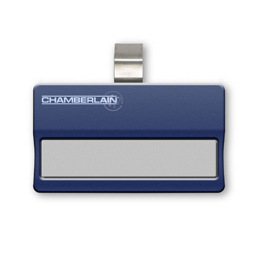 Chamberlain blue with 1 white long button sun visor style garage remote