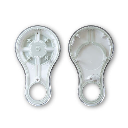 White replacement remote casing for Key Automation garage gate remotes
