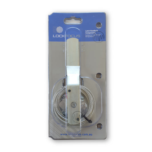 Lock Focus latch handle & components  in packaging for garage door lock repairs