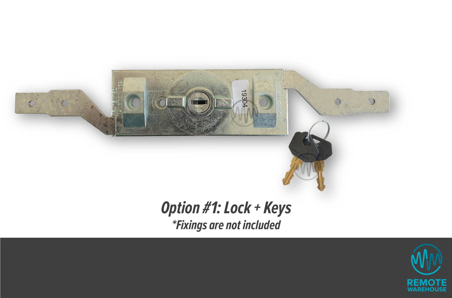 Lock Focus V2 roller door lock system set with keys