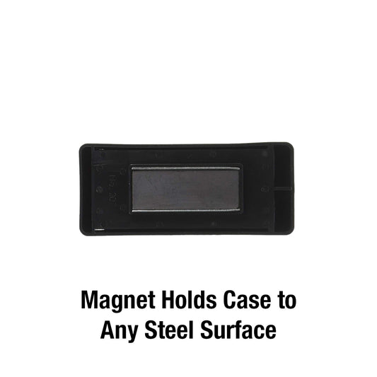 Master Lock magnetic key hider base showing the magnet