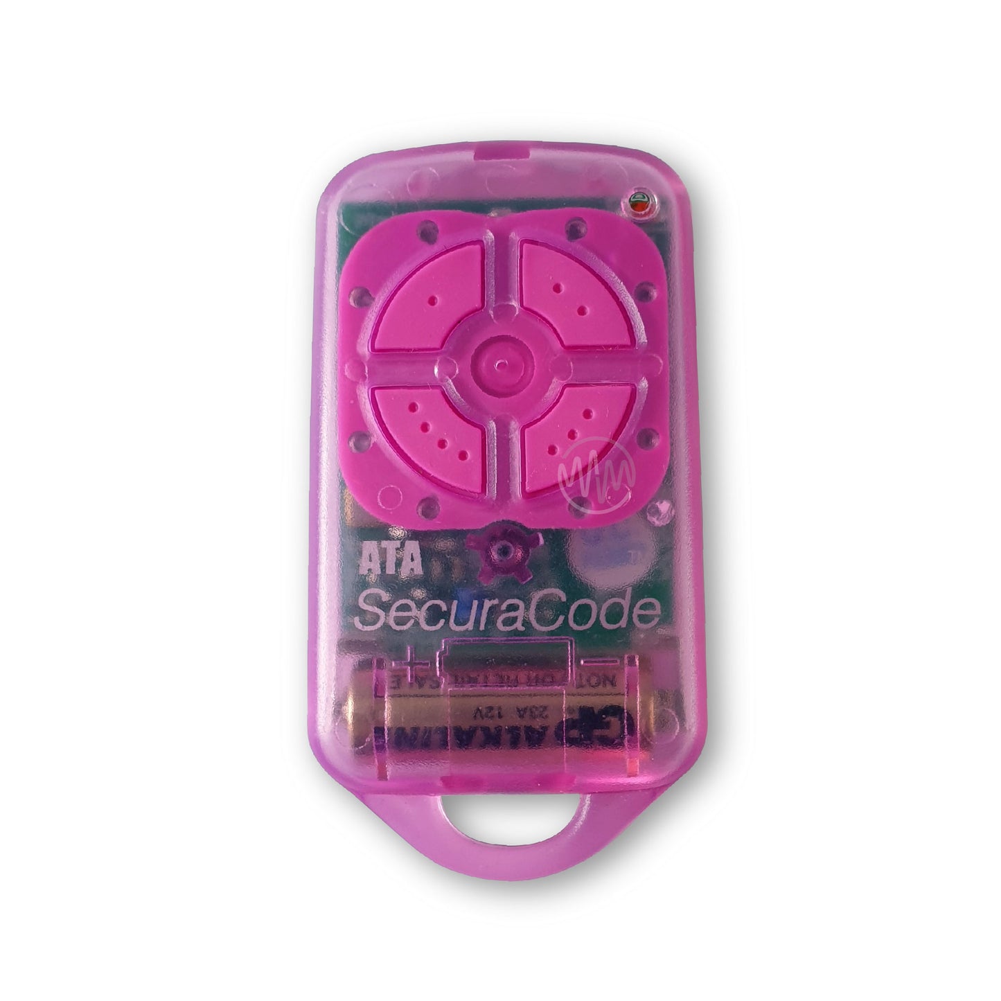 PTX-4 Pink ATA Securacode branded garage door remote