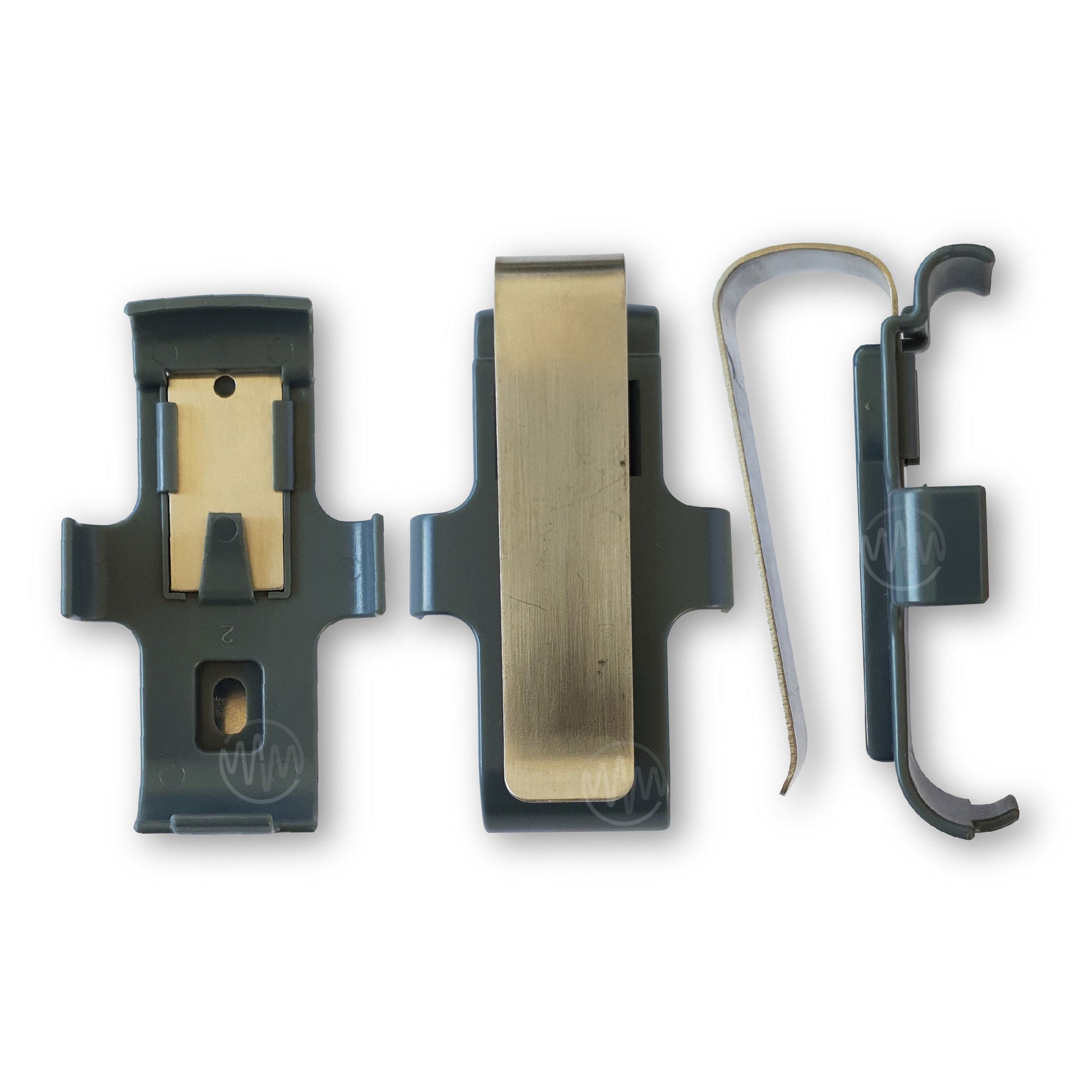 Grey plastic sun visor clip attachment to fit PTX-4 garage door remotes