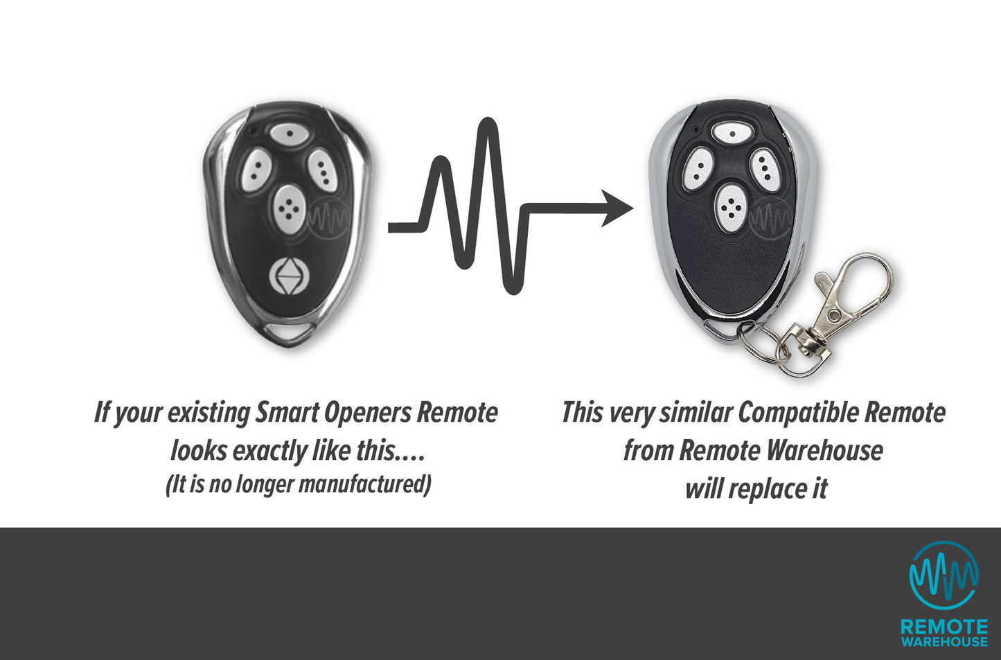 Smart Openers 4B Compatible Remote (Aftermarket)