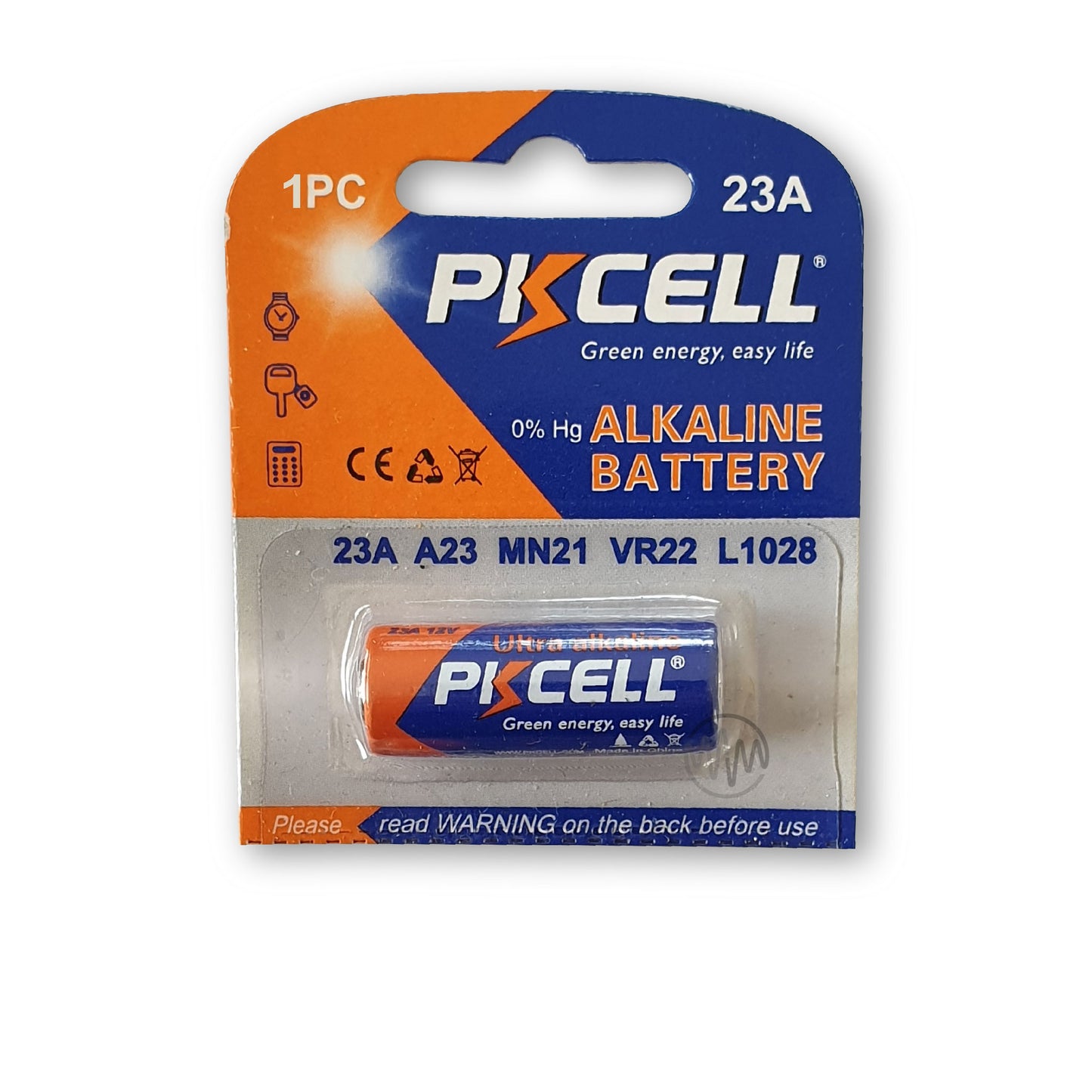 23A size Alkaline battery, 1 piece, PK Cell brand