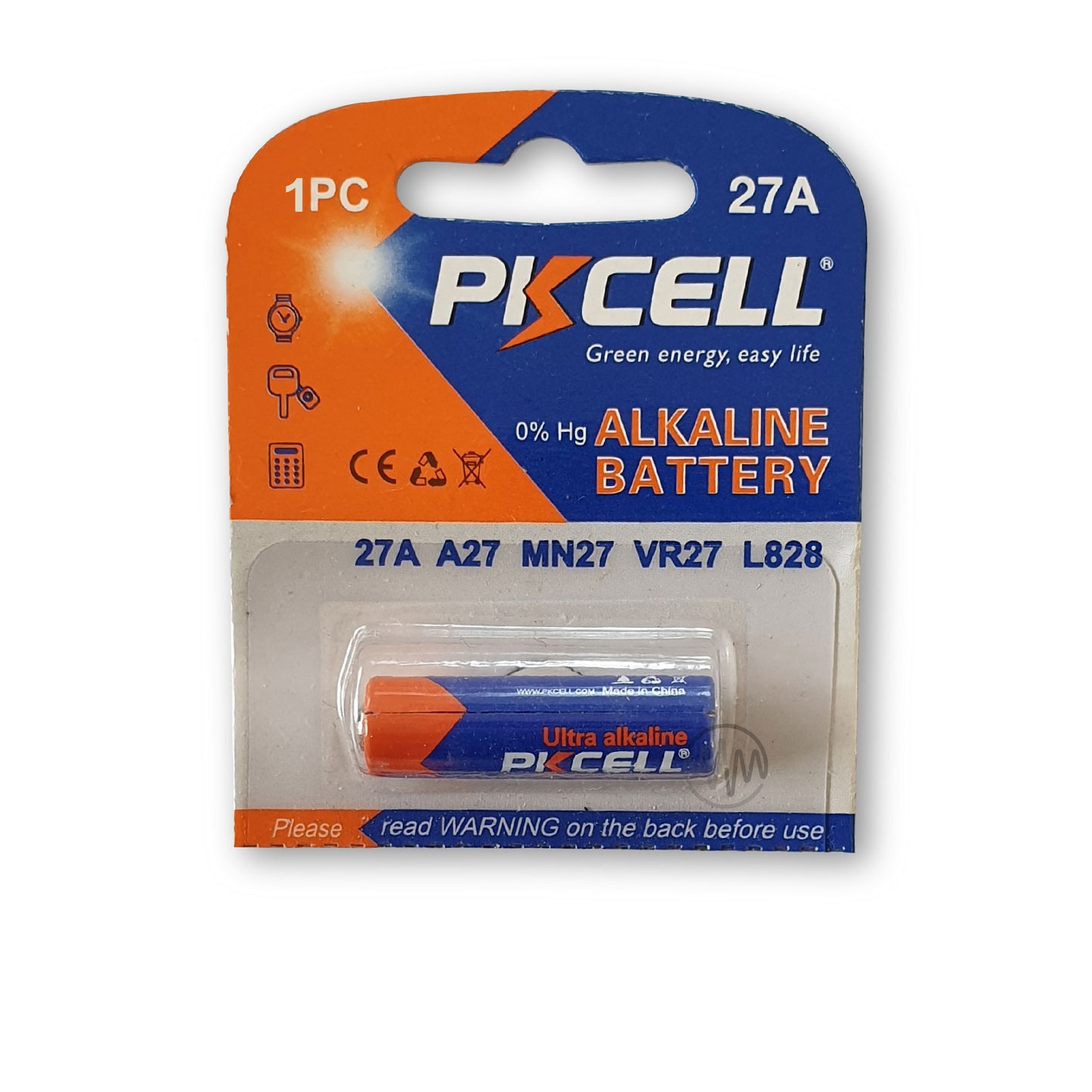 27A size Alkaline battery, 1 piece, PK Cell brand