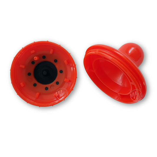 Replacement remote casing for red ATA EAT-2v1 , black button bell shape garage remote