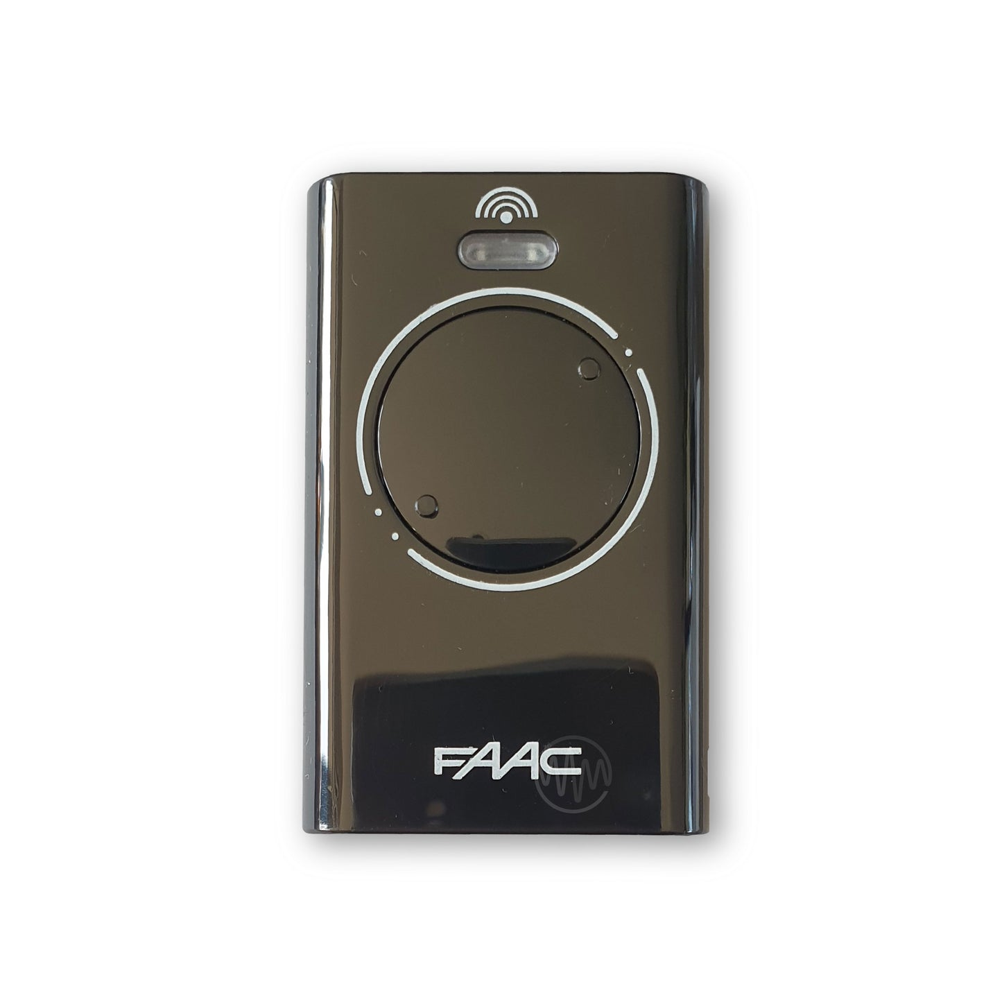 Faac black 2 button with white circle XT2 868 SLH LR gate remote