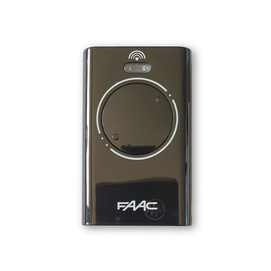 Faac black 2 button with white circle XT2 868 SLH LR gate remote