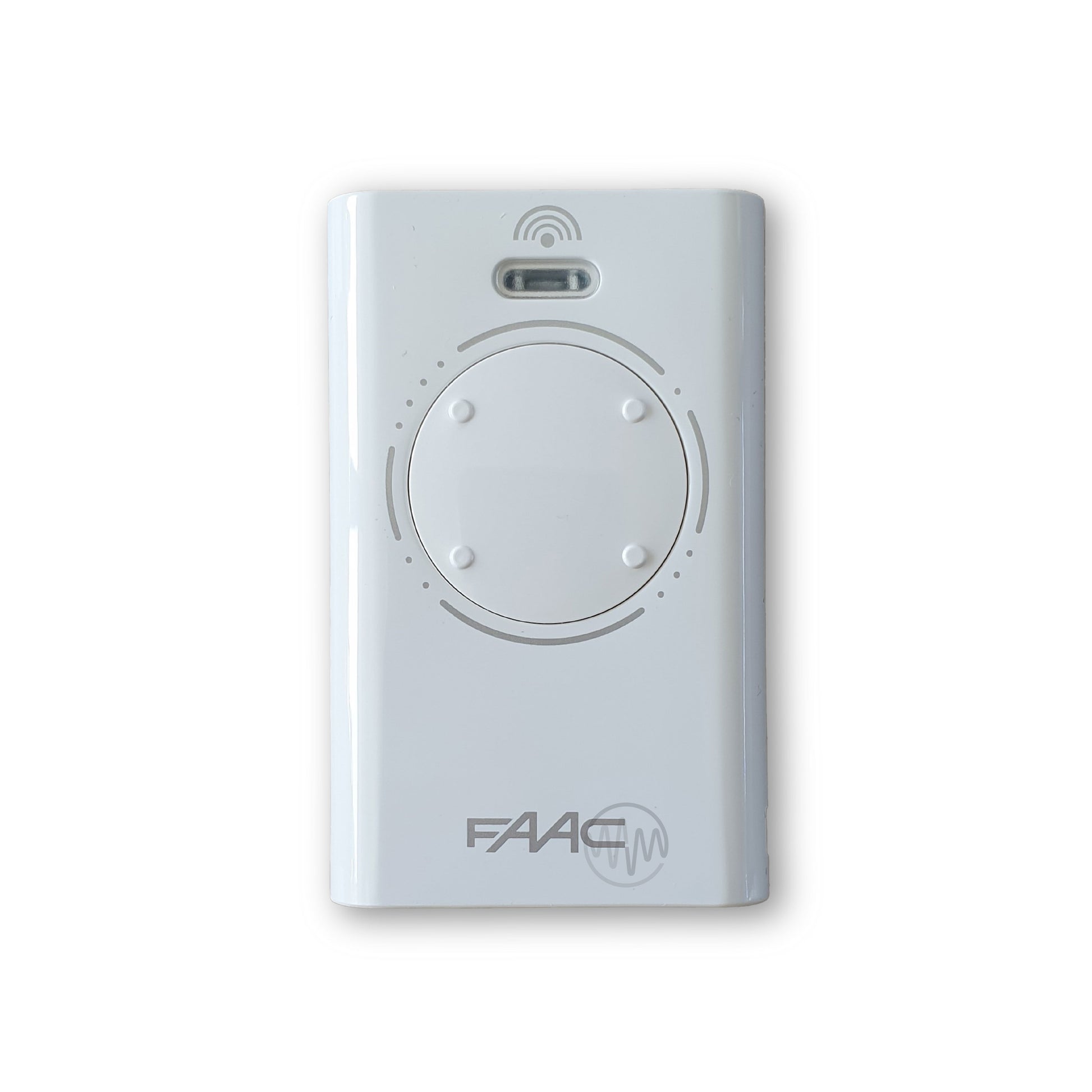 Faac white 4 button with grey circle XT4 433 SLH LR gate remote