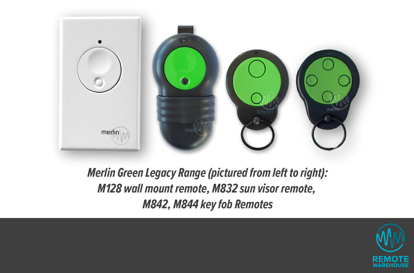 Merlin green button legacy range of garage door remotes