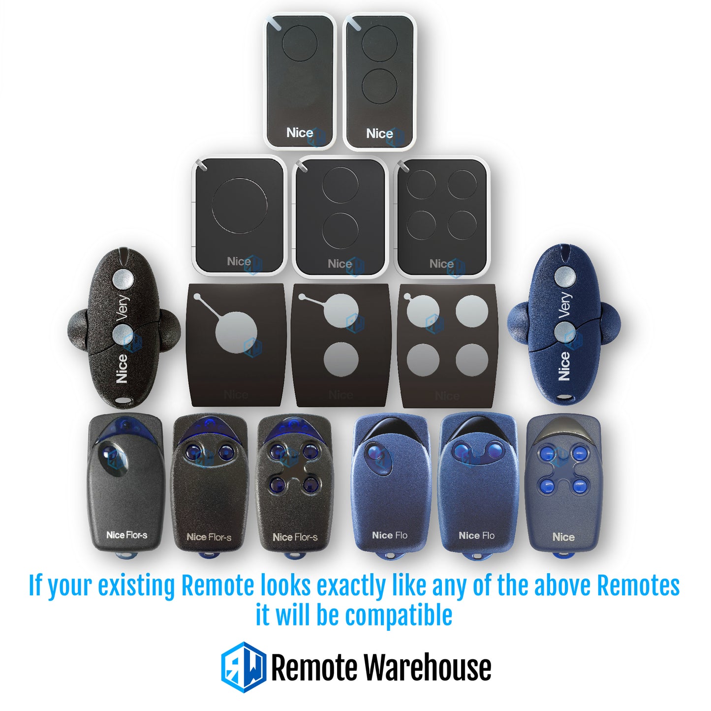 Nice Compatible Garage & Gate Remote (Aftermarket)