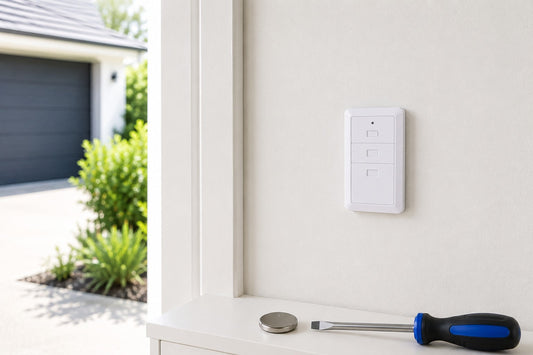 Changing the battery on a Wall Mounted Garage Door Remote