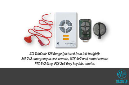 ATA TrioCode 128 range of garage & gate remote controls