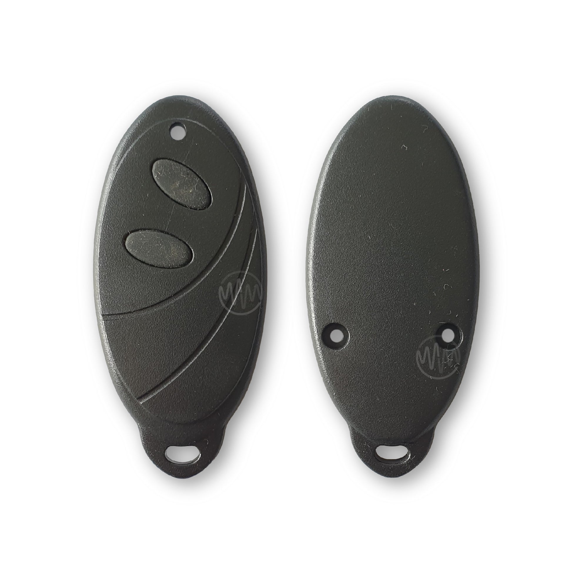Black replacement remote casing for AVS TX2-10 surfboard style car alarm remote