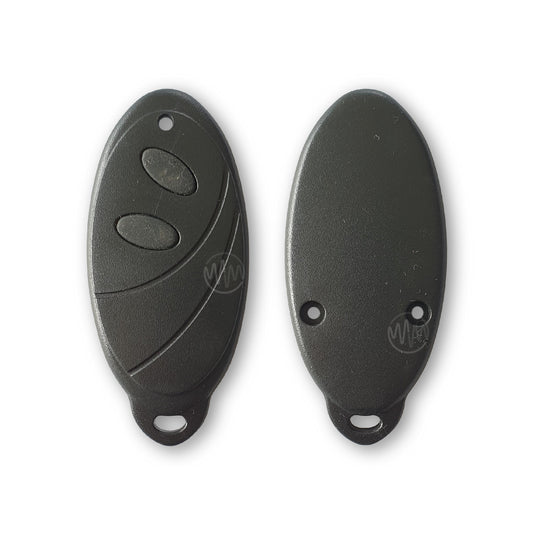 Black replacement remote casing for AVS TX2-10 surfboard style car alarm remote