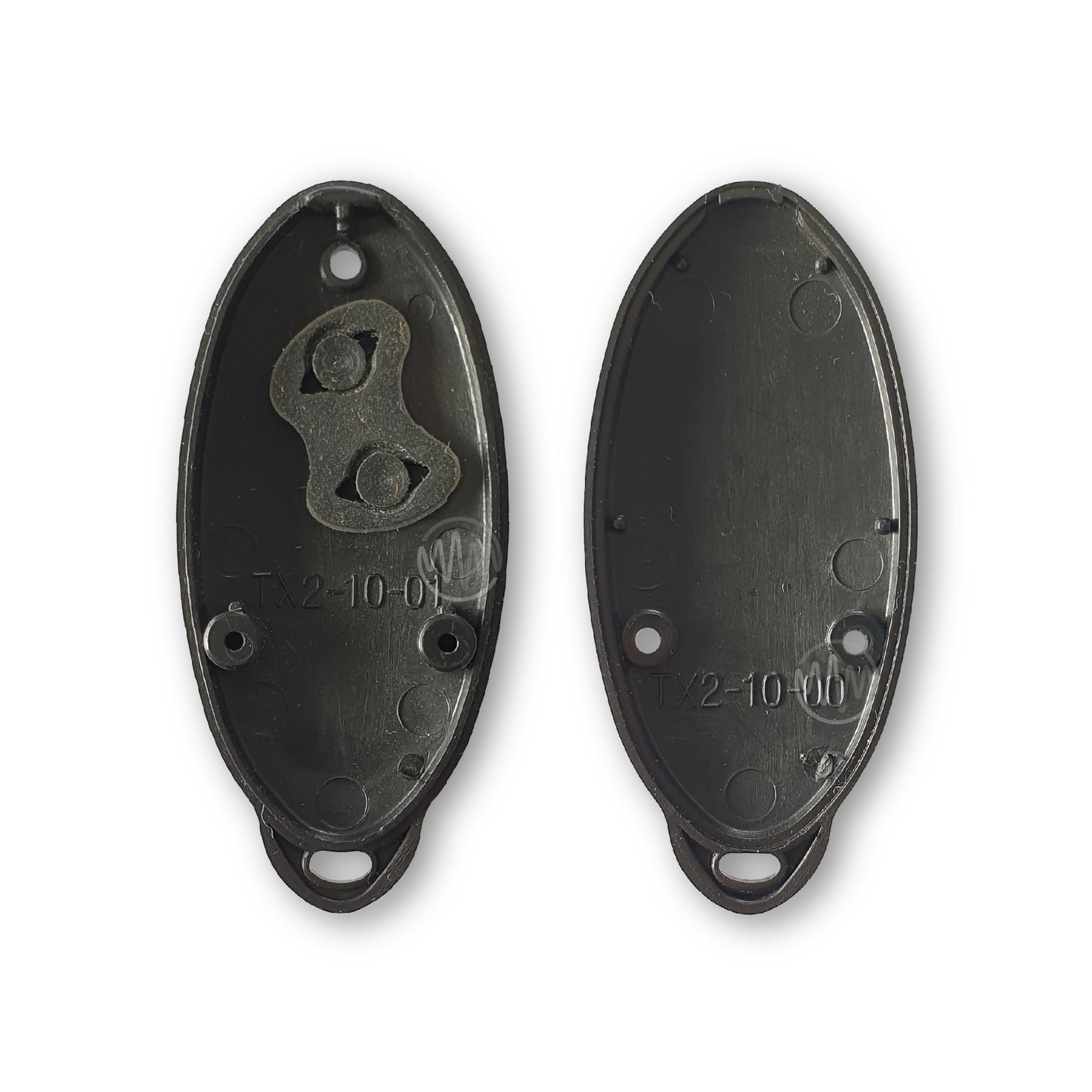 Black replacement remote casing for AVS TX2-10 surfboard style car alarm remote