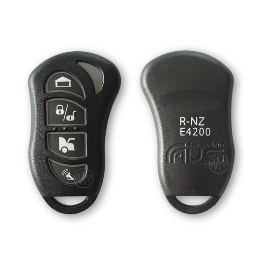 Black replacement remote casing for AVS TX4-04 AS  series car alarm remote