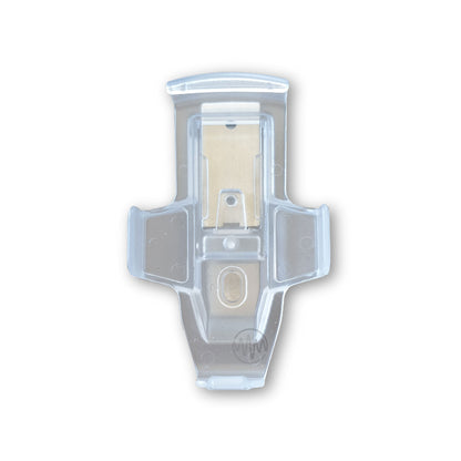 Clear plastic sun visor clip attachment to fit TB6 garage door remotes