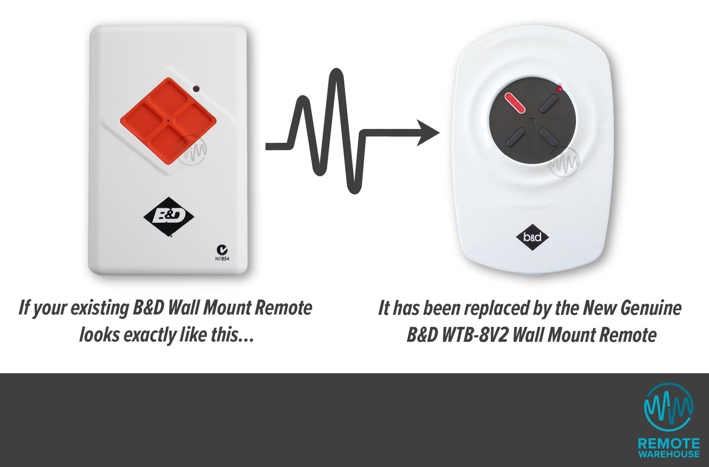 B&D WTB-5 Wireless Wall Button