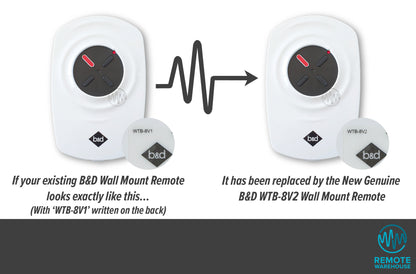 B&D WTB-8V1 Wireless Wall Button