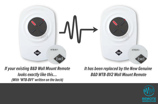 B&D WTB-8V1 Wireless Wall Button
