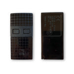 Came TWIN2 rectangle black 2 button remote with checkerboard print case