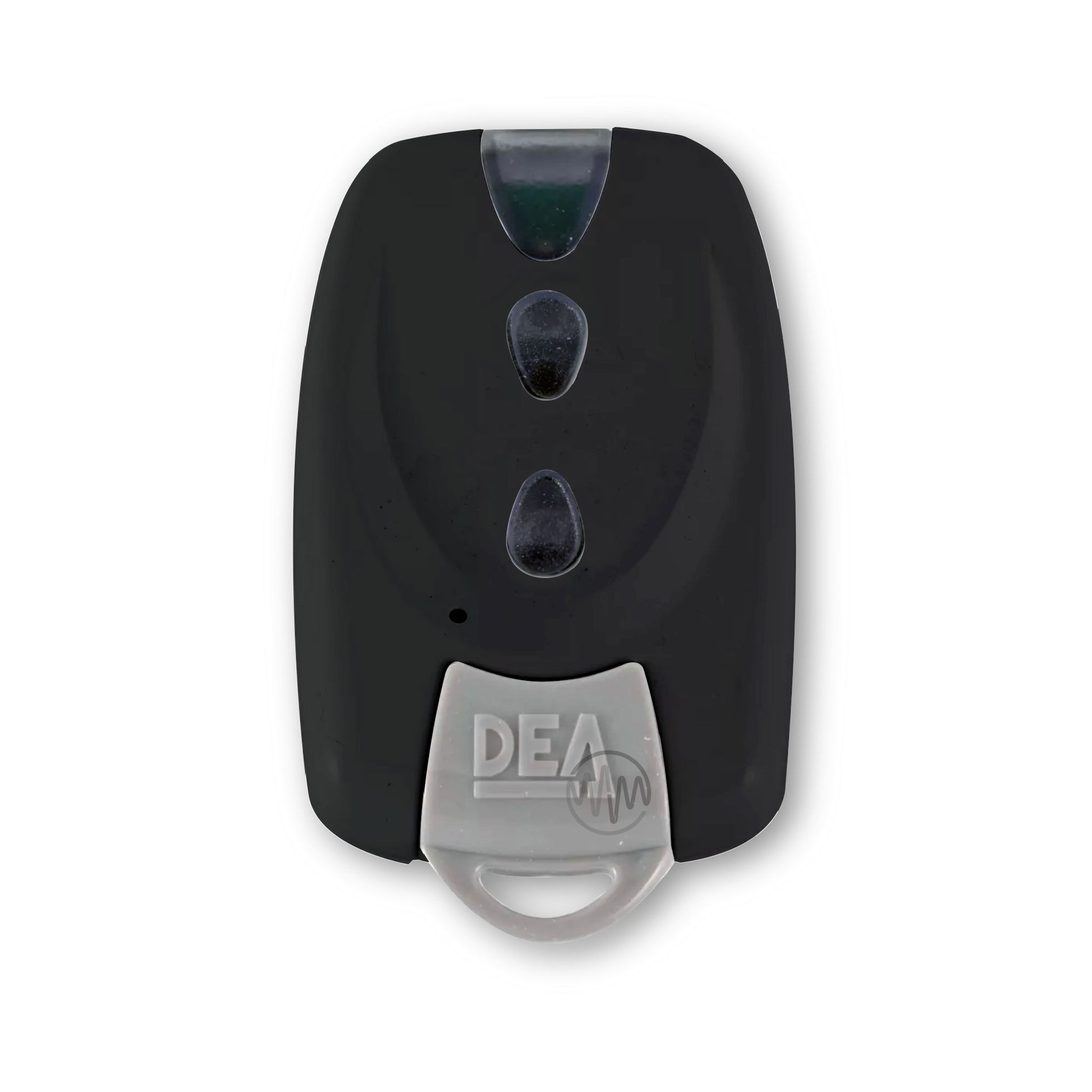DEA Mio TR2N Black 2 button grey rubber base garage & gate remote