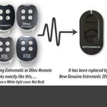 Ditec & Entrematic rounded grey & white GOL4 remotes are replaced with Entrematic Zen Black oval remote