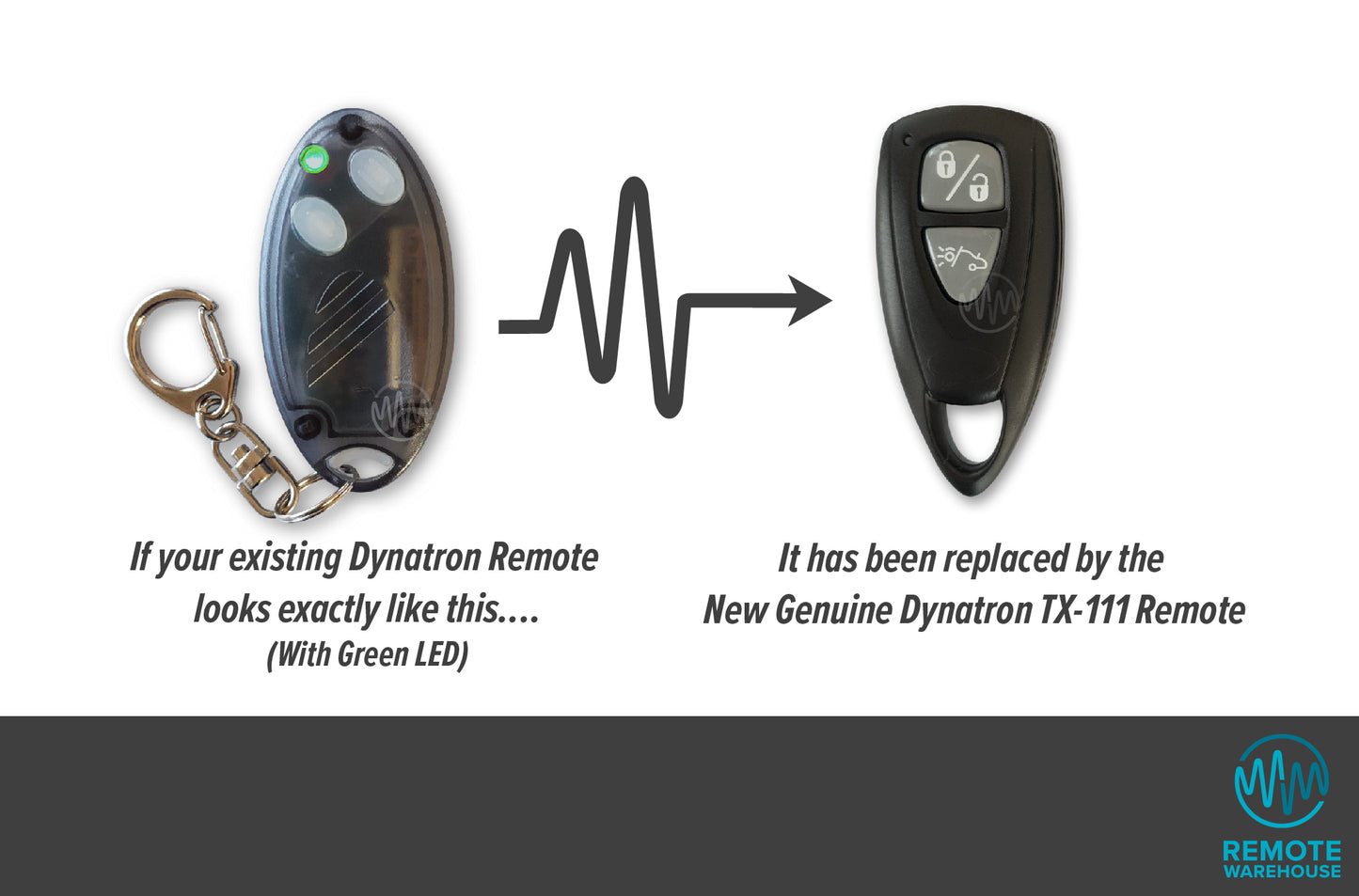 Dynatron TX-10 Car Alarm Remote (Green LED)