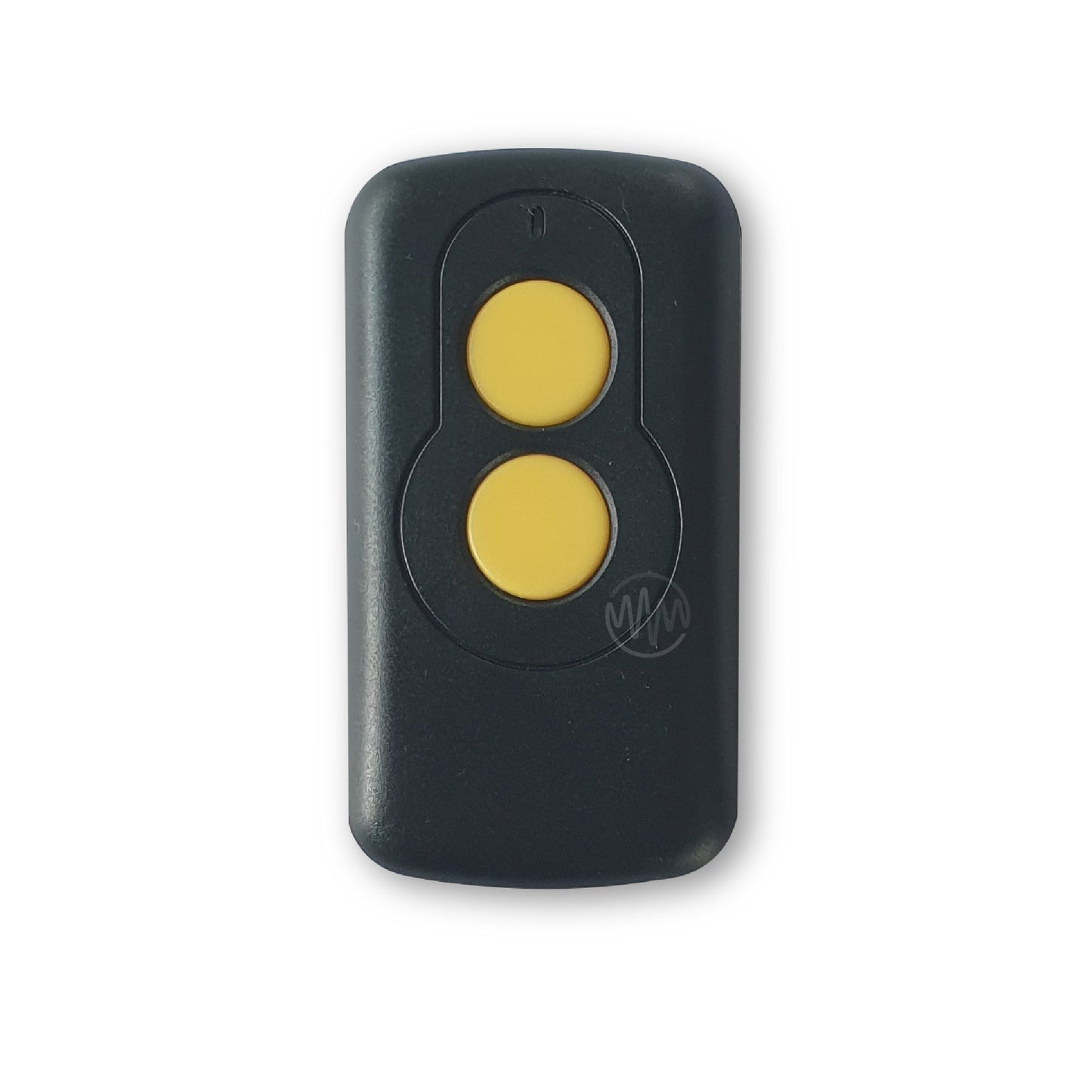 Compatible Elsema 27MHz remote with 2 round yellow buttons