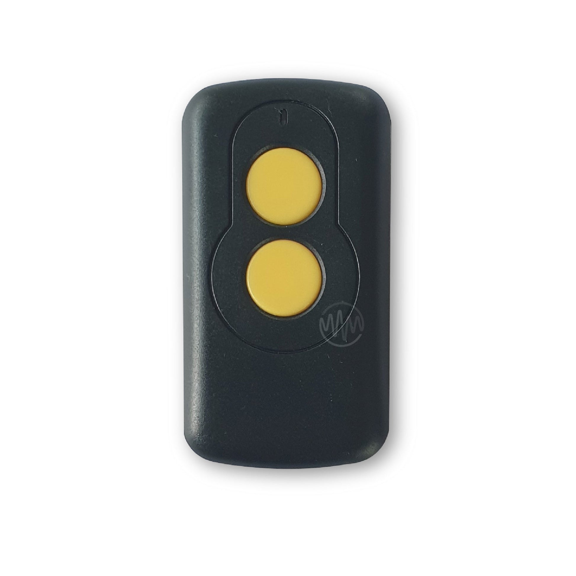 Compatible Elsema 27MHz remote with 2 round yellow buttons