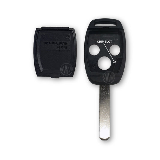 Honda 3 Button Integrated Key Shell (Aftermarket)