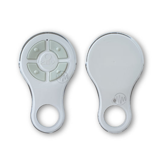 White replacement remote casing for Key Automation garage gate remotes