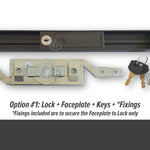 Lock Focus V4 roller door lock system set with keys & fixings