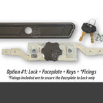 Lock Focus V9 roller door lock system set with keys & fixings