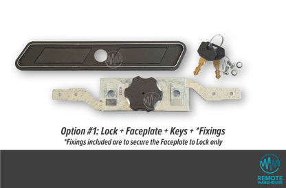 Lock Focus V9 roller door lock system set with keys & fixings