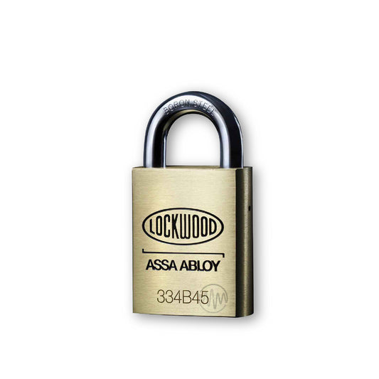 Lockwood Assa Abloy 334B45 brass padlock 