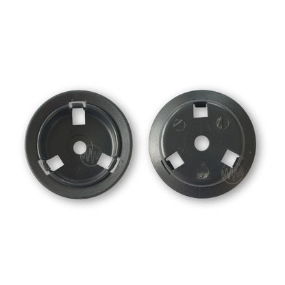Front & back of wall bracket for Merlin M82 garage door remote