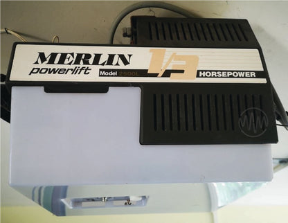 Merlin Powerlift Model 2500L garage door opener side view 