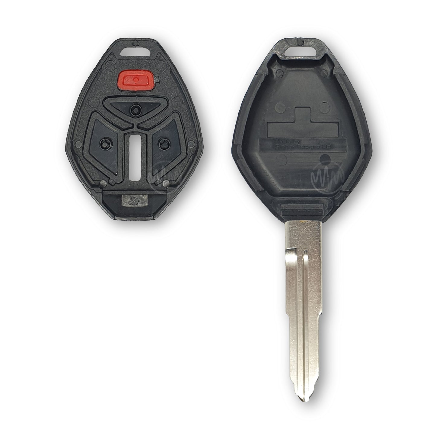 Mitsubishi 4 Button Integrated Key Shell (Aftermarket)