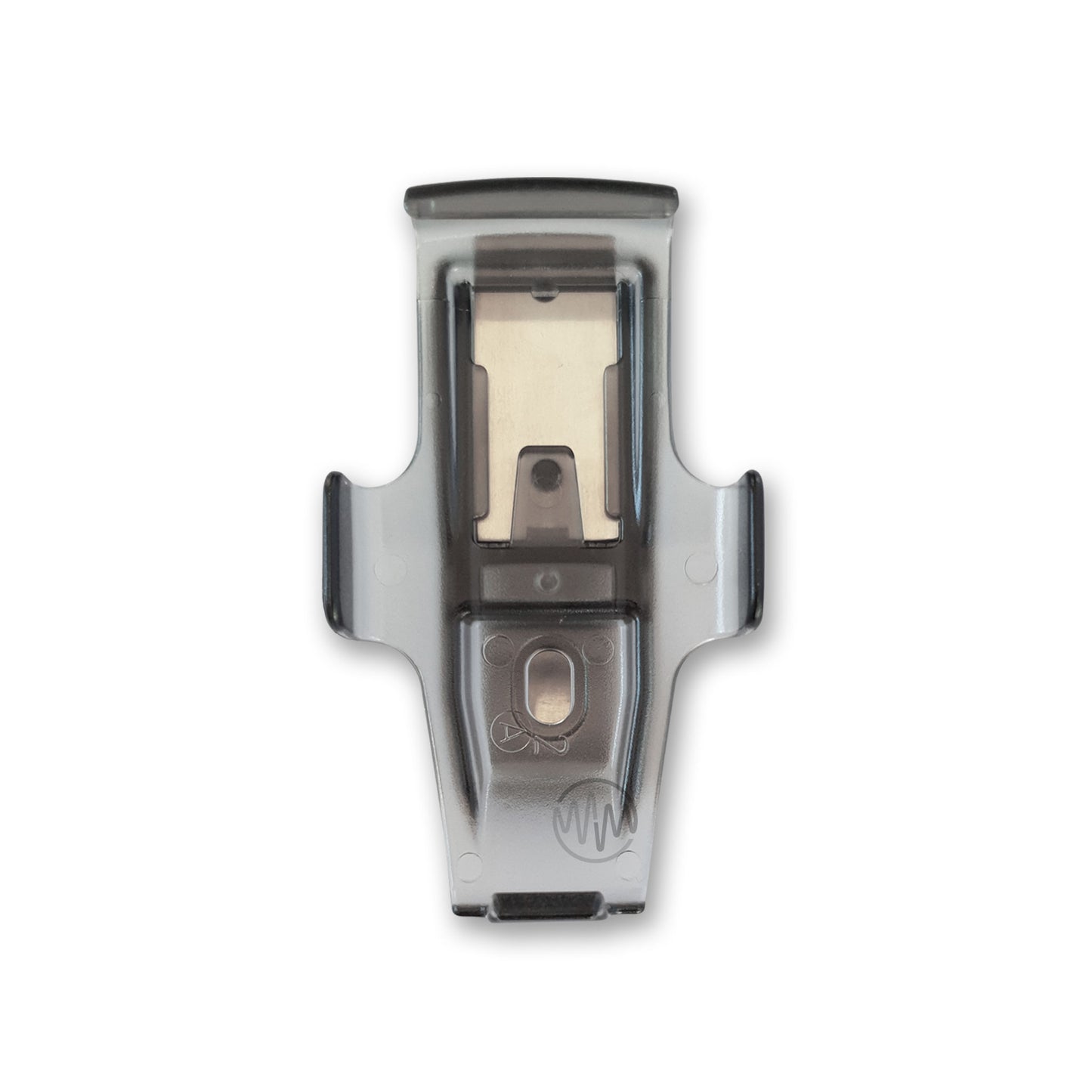 Frosted grey sun visor clip accessory for PTX-5 garage door remotes
