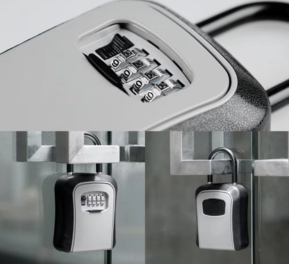 Remote Warehouse Black Curve Lock Box with Shackle - Small