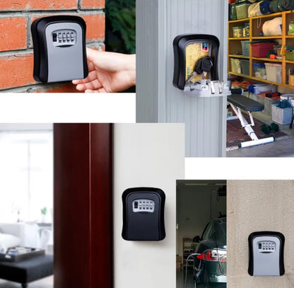 Remote Warehouse Black Curve Wall Mount Lock Box - Small