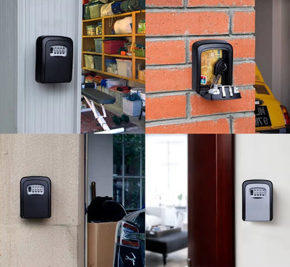 Remote Warehouse Black Wall Mount Lock Box - Small