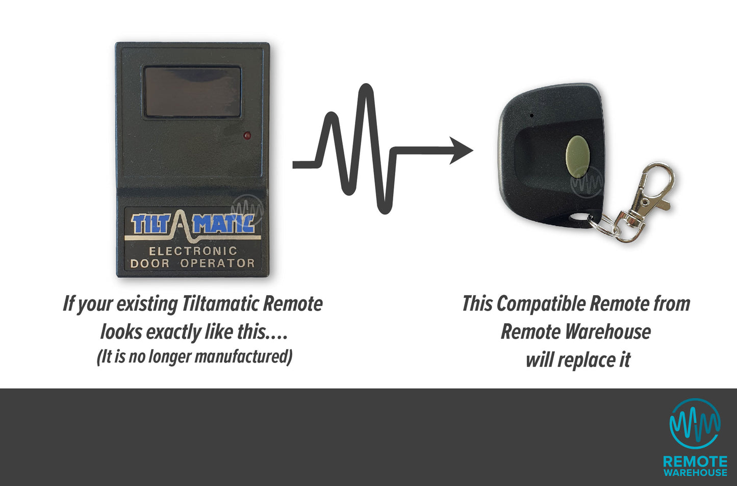 Tilt-A-Matic Compatible Garage Remote (Aftermarket)